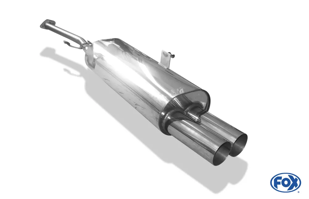 BMW E30 316i/ 318i ab 9/87`  Halbanlage ab Kat mit 2-Loch Flansch - 2x76 Typ 10