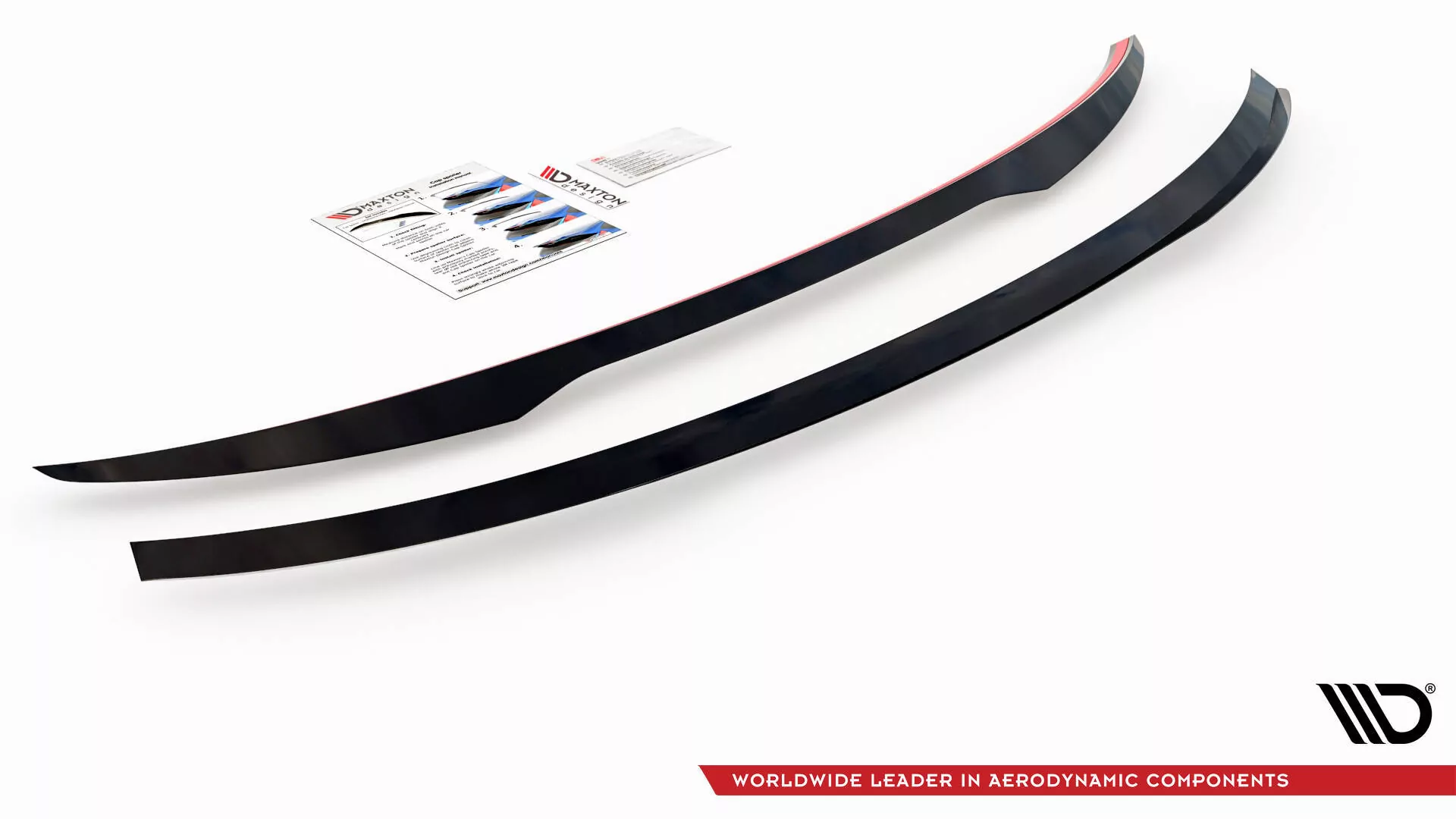 Spoiler CAP Für Audi RSQ3 / Q3 S-Line Sportback F3 Schwarz Hochglanz