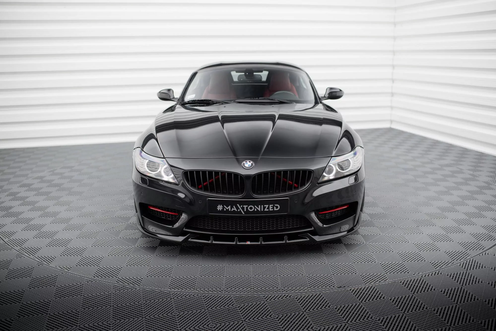 Front Ansatz Für BMW Z4 M-Paket E89 Facelift Schwarz Hochglanz