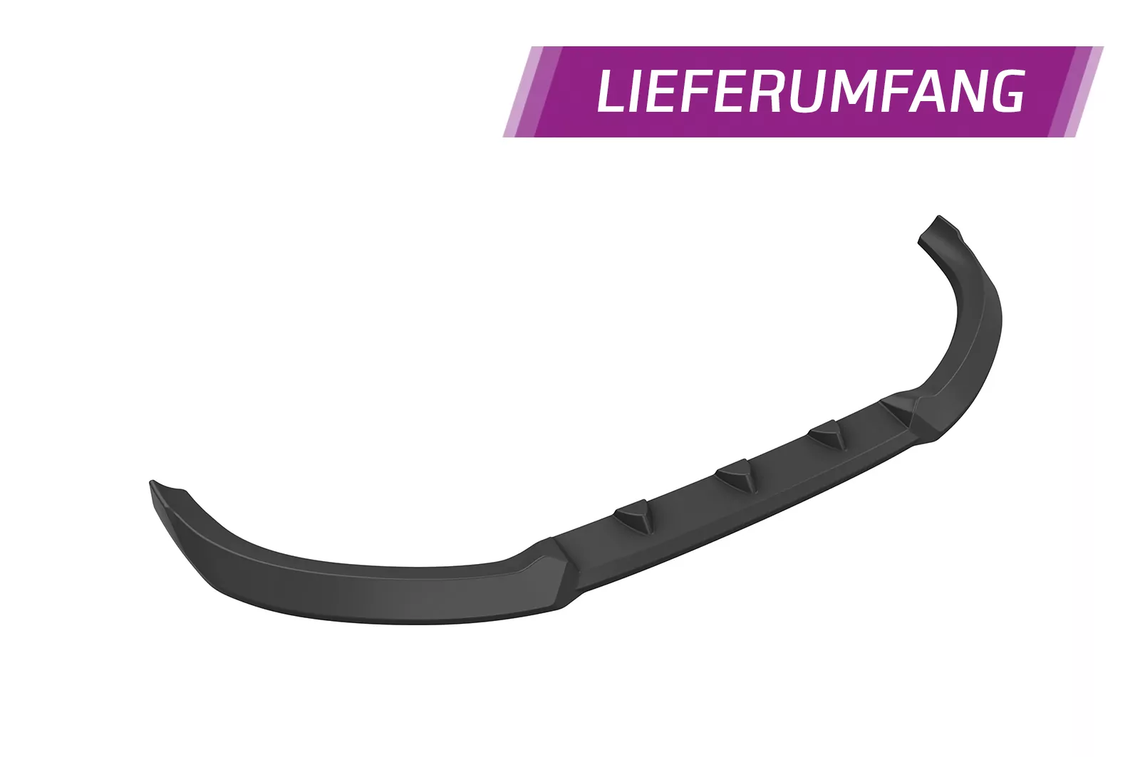 Cup-Spoilerlippe mit ABE für Cupra Formentor VZ5 CSL738 Schwarz Strukturiert