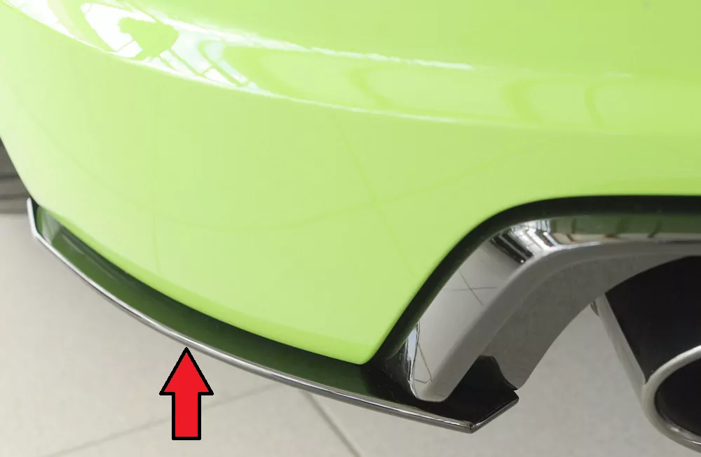 Rieger Heckschürzenansatz seitlich links für Audi TT RS (8J/8J1-FV/8S) | Coupé 05.16-08.18 (bis Facelift) nur für orig. Heckschürze TT-RS