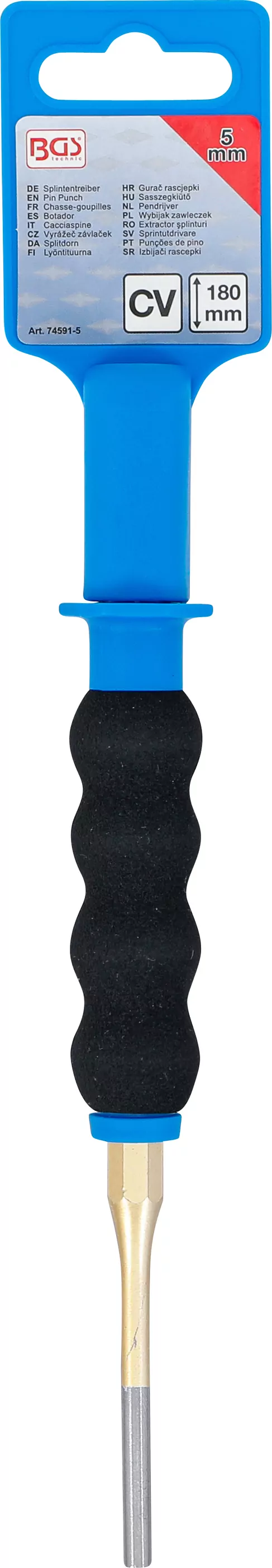 Splintentreiber | mit Handschutz | 180 mm | 5 mm