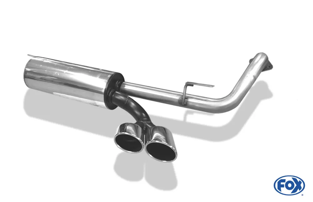 Mercedes G-Klasse G500 - 463 (mit Trittbrett)  Endschalldämpfer Ausgang seitlich - 2x115x85 Typ 38 (2x nach links abgeschrägt)