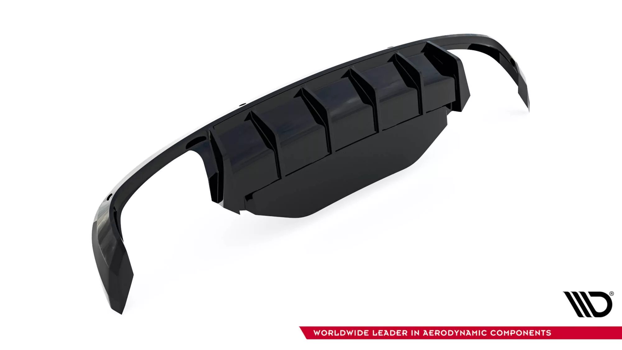 Diffusor Heck Ansatz V.2 Für Skoda Superb Liftback / Combi Mk3 Schwarz Hochglanz