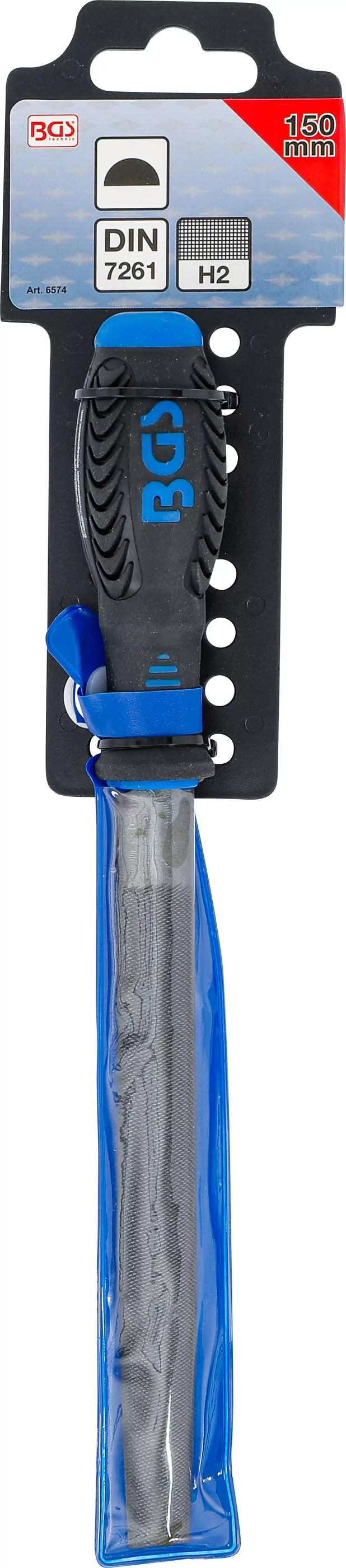 Werkstattfeile | halbrund | Hieb 2 | 150 mm