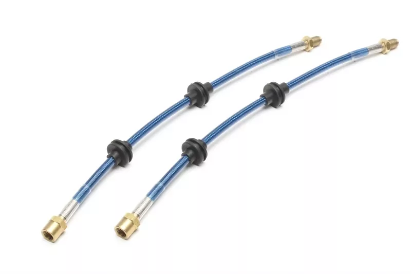 TA Technix Stahlflex-Bremsleitung Vorderachse / passend für Audi 80/ Coupe / Quattro / 100 / VW Caddy / Golf / Golf I Cabriolet / Jetta / Scirocco / Passat / Hinterachse nur Audi Quattro