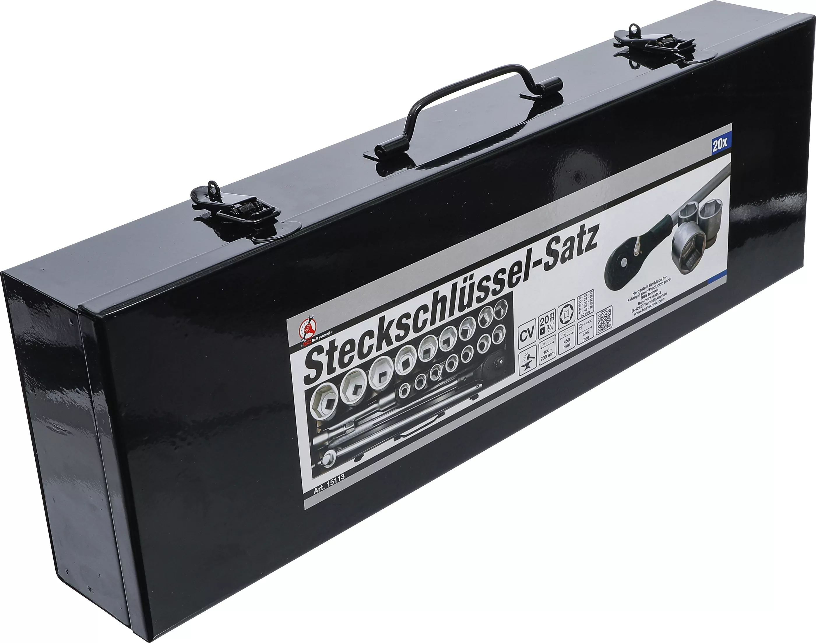 Steckschlüssel-Satz | Antrieb 20 mm (3/4") | SW 19 - 50 mm | 20-tlg.