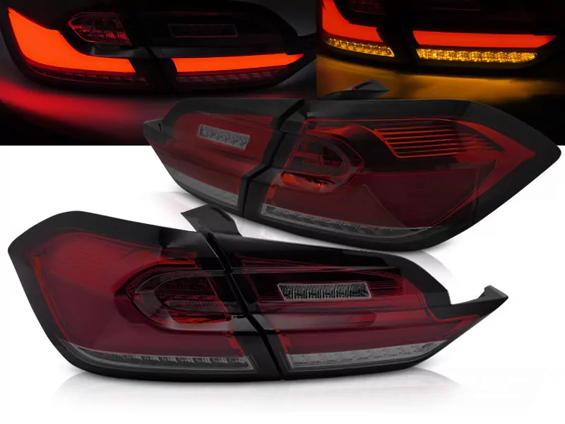 Led Tail Lights Red Smoke Fits Ford Fiesta Mk8 17-21 Hatchback 