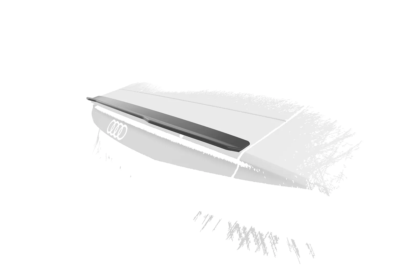 Heckflügel mit ABE für Audi A7/S7/RS7 (C8) Sportback HF860 Schwarz Strukturiert