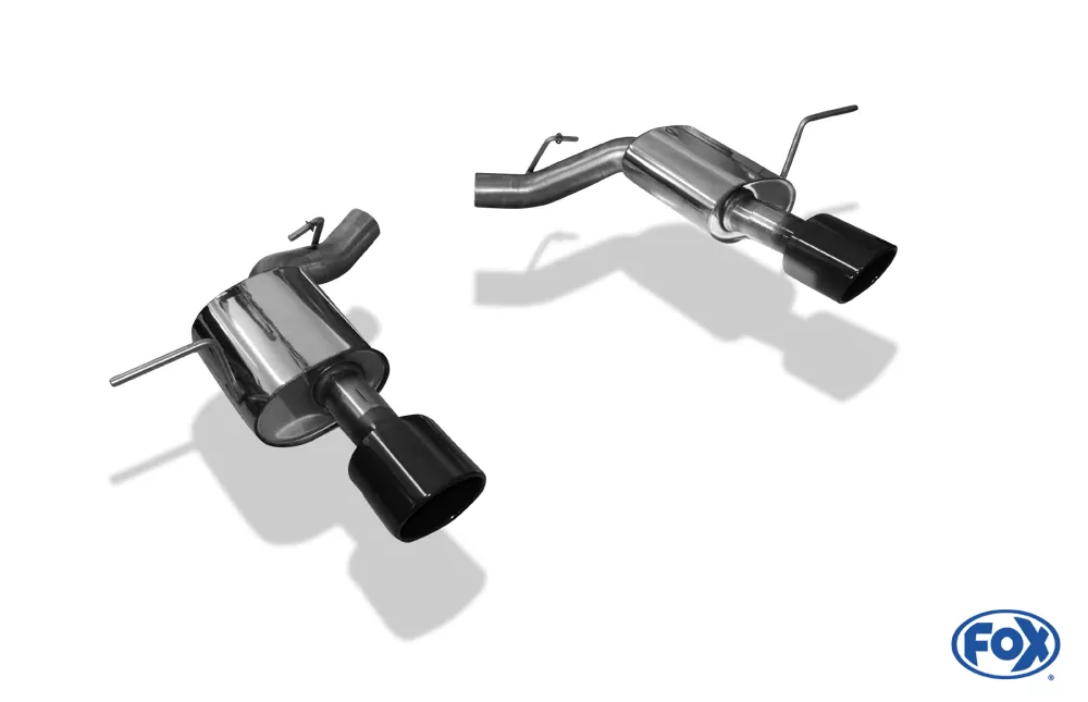 Jeep Grand Cherokee WK II - 6,4l SRT8 ab 2014  Endschalldämpfer rechts/links - 129x106 Typ 32 rechts/links SCHWARZ glänzend emalliert