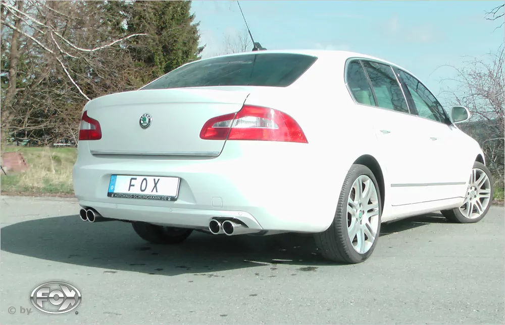 Skoda Superb 3T Frontantrieb  Endschalldämpfer rechts/links - 2x80 Typ 16 rechts/links