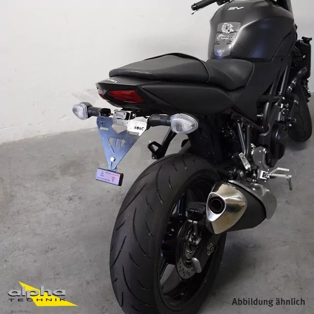 alpha Technik Kennzeichenhalter Suzuki SV650, Typ WCX0,WCX1, Modelljahr 2016-