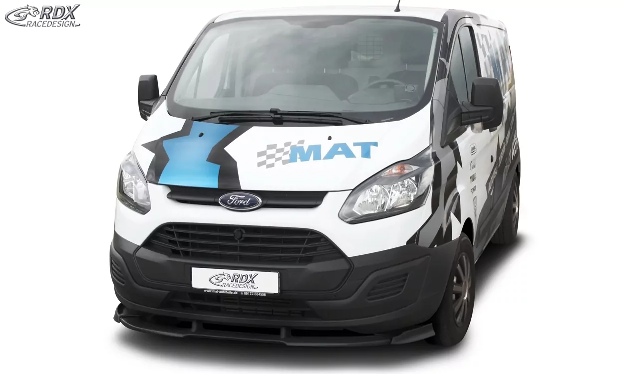 RDX Frontspoiler VARIO-X für FORD Transit Custom / Tourneo Custom 2012+ Frontlippe Front Ansatz Vorne Spoilerlippe