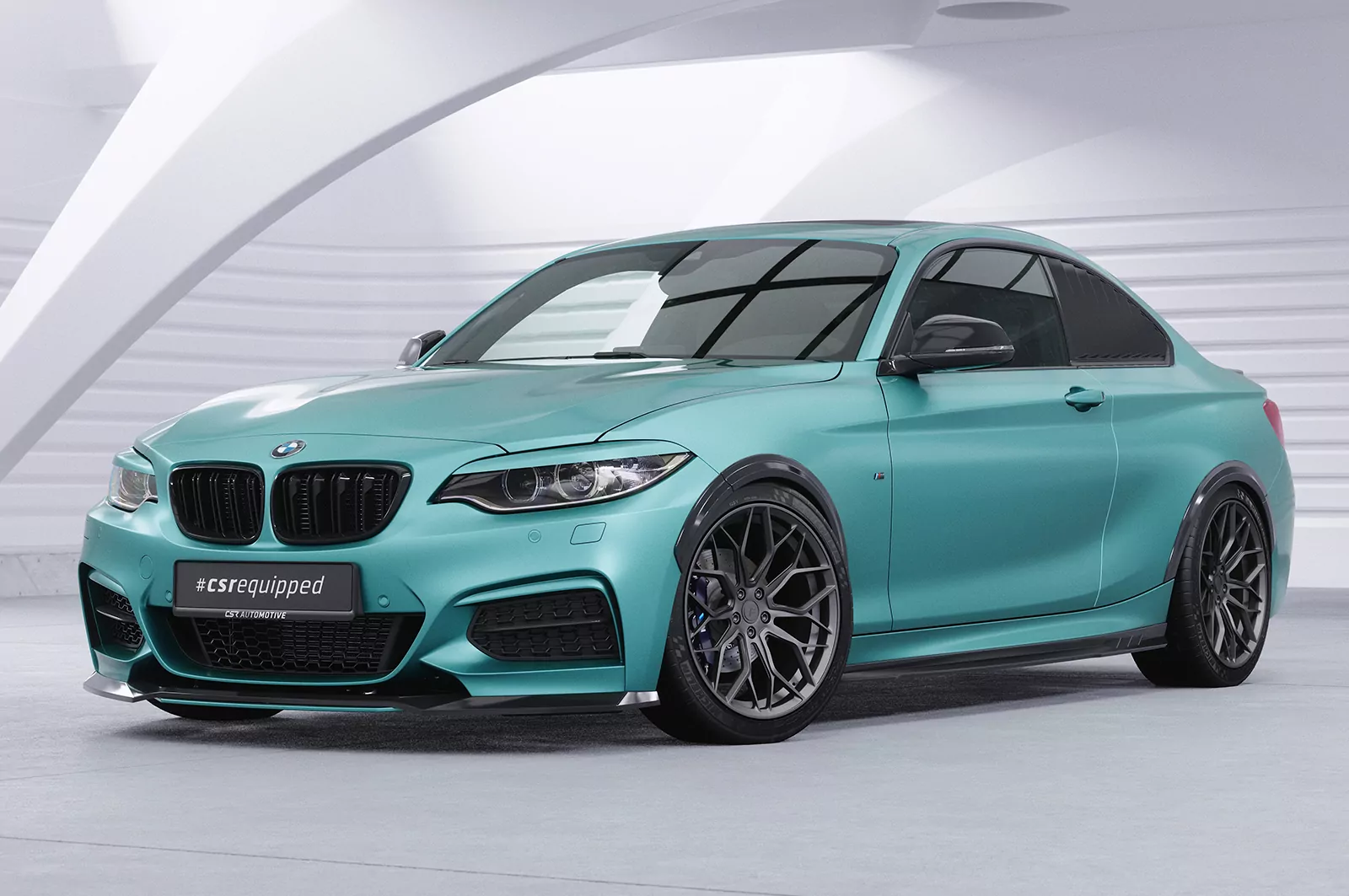 Seitenschweller für BMW 2er F22/F23 SS492 Schwarz Strukturiert