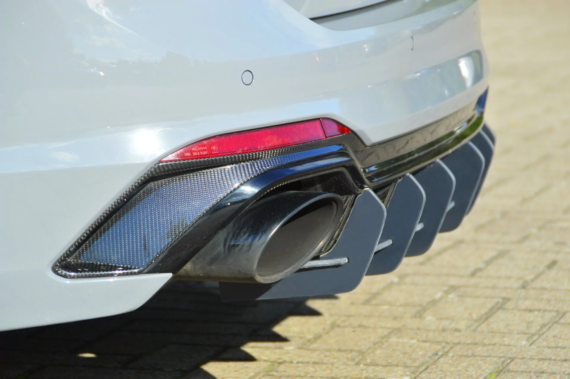 Gefräster Heckansatz aus ABS für Audi RS4 B9