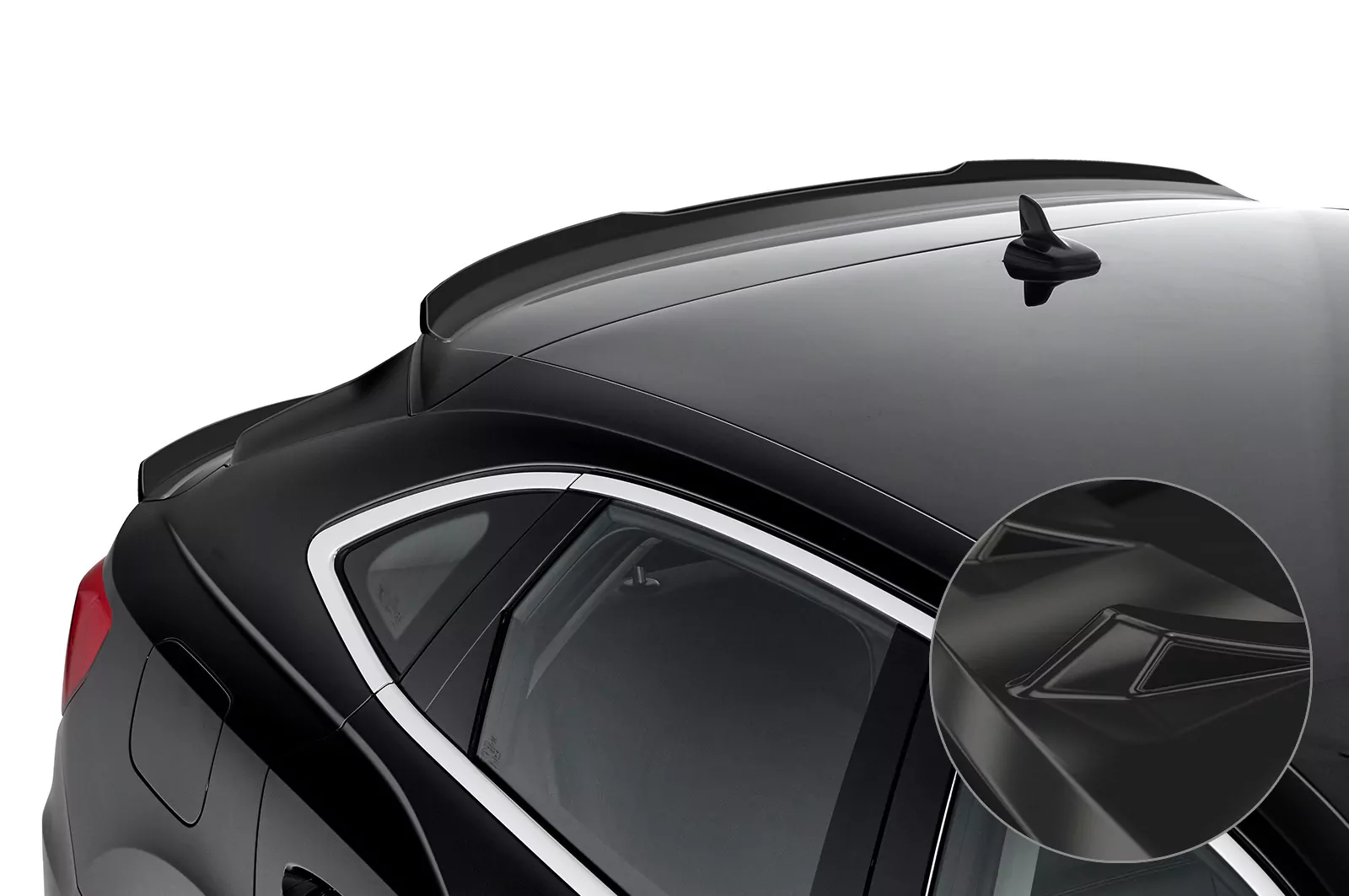 Heckflügel mit ABE für Audi Q3 (Typ F3) Sportback Glossy (schwarz hochglanz)