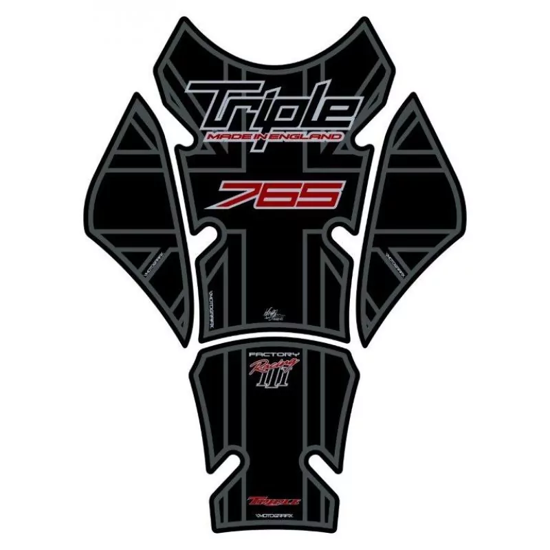 Motografix Triumph Street Triple 765 3D Gel Tank Pad Protector TT032K