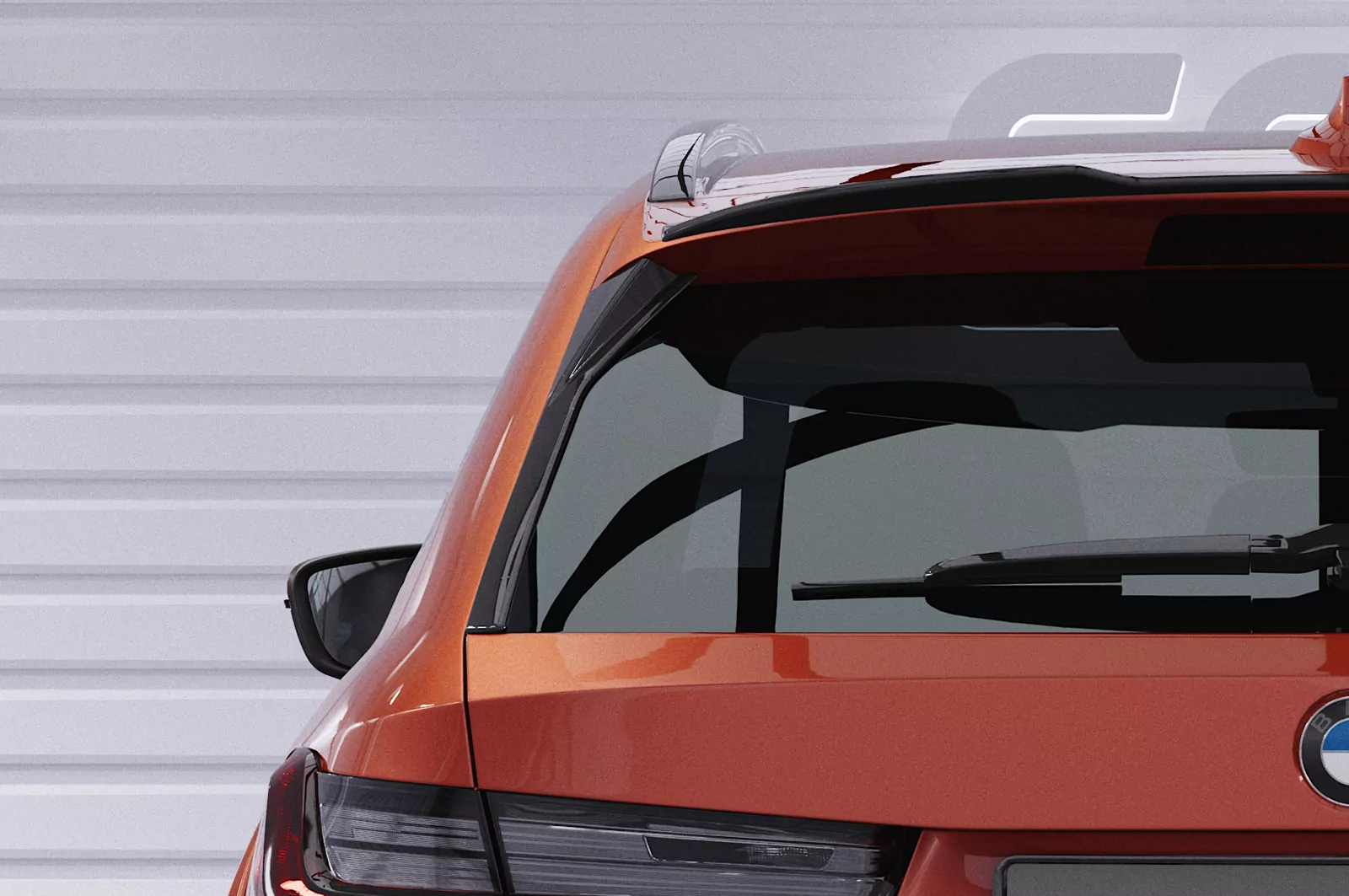 Heckflügel mit ABE für BMW 3er G21 Touring HF115 Schwarz Strukturiert