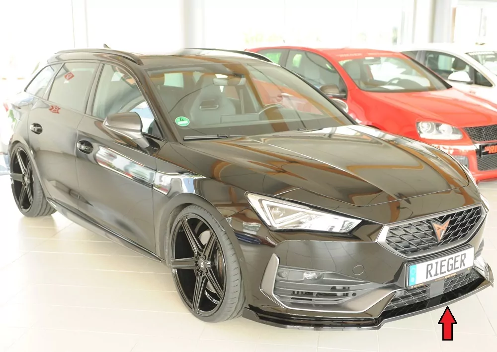 Rieger Spoilerschwert glanz schwarz für Cupra Leon (KL) 5-tür. (ST/Sportstourer) 09.20-06.24 (bis Facelift)