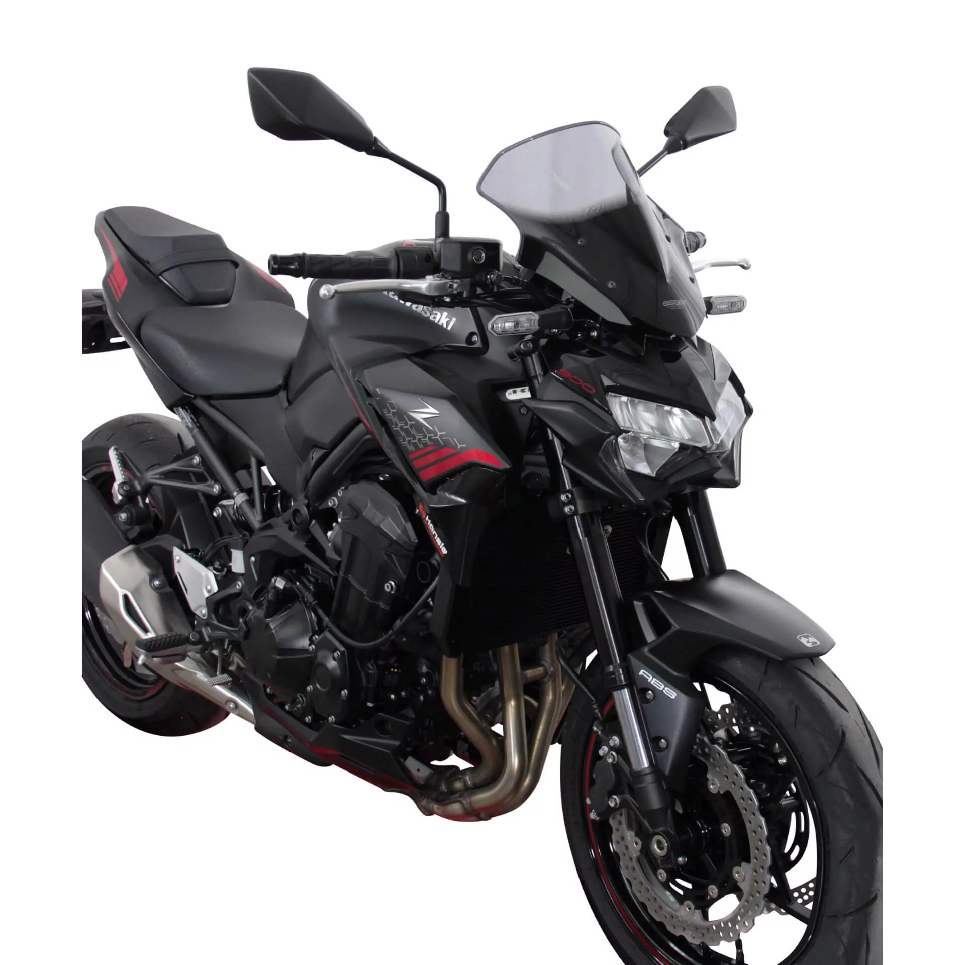MRA MRA-Racingscheibe, KAWASAKI Z 900 /SE, 20-21, schwarz mit ABE