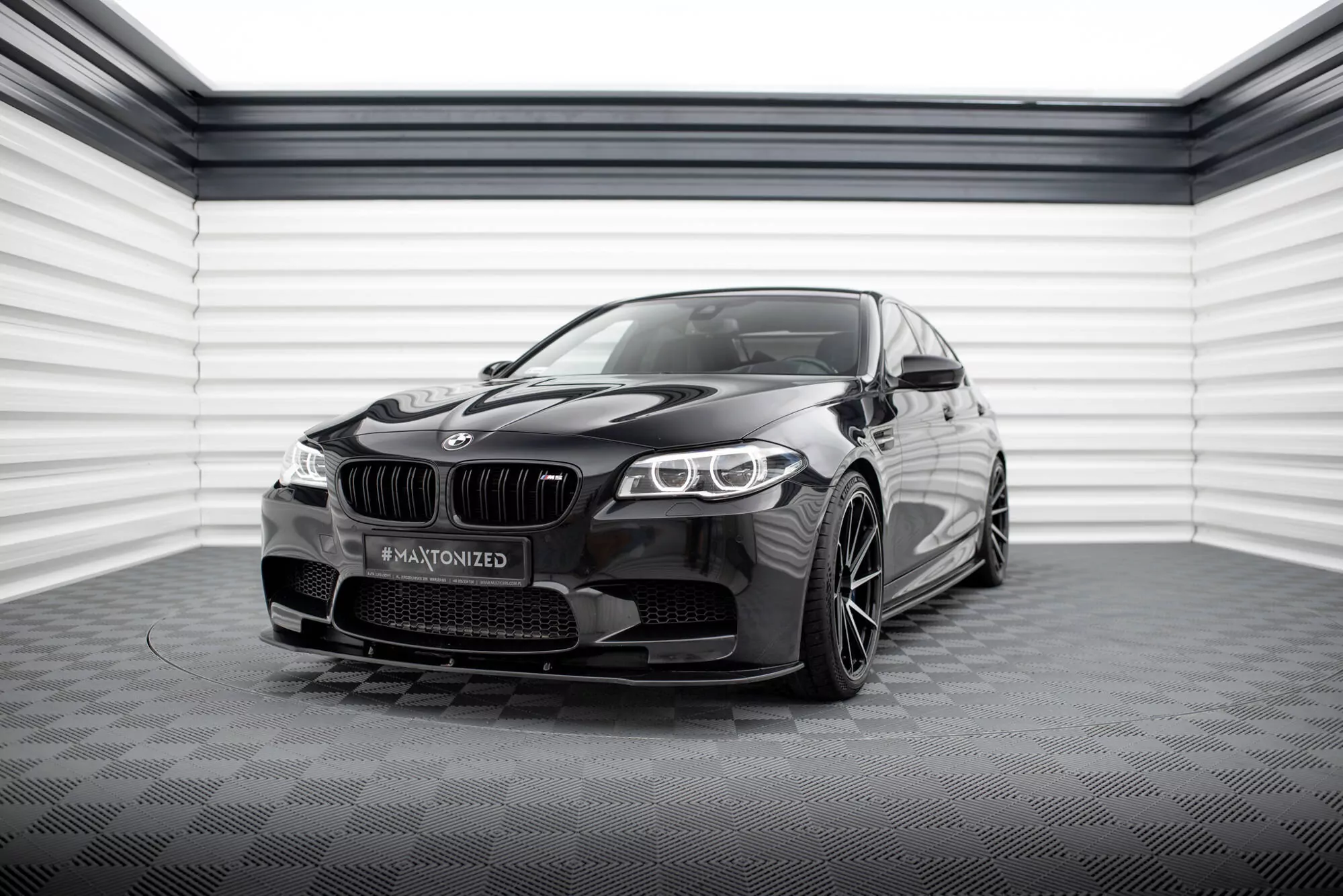 Front Ansatz Passend Für Passend Für BMW M5 F10/ F11 Schwarz Hochglanz Schwarz Hochglanz