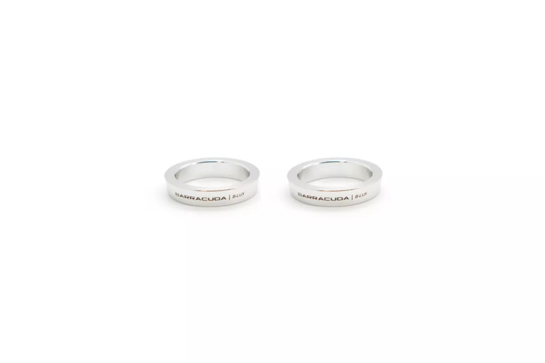 Barracuda silberfarbener Einlegering für Footpeg Fußraste