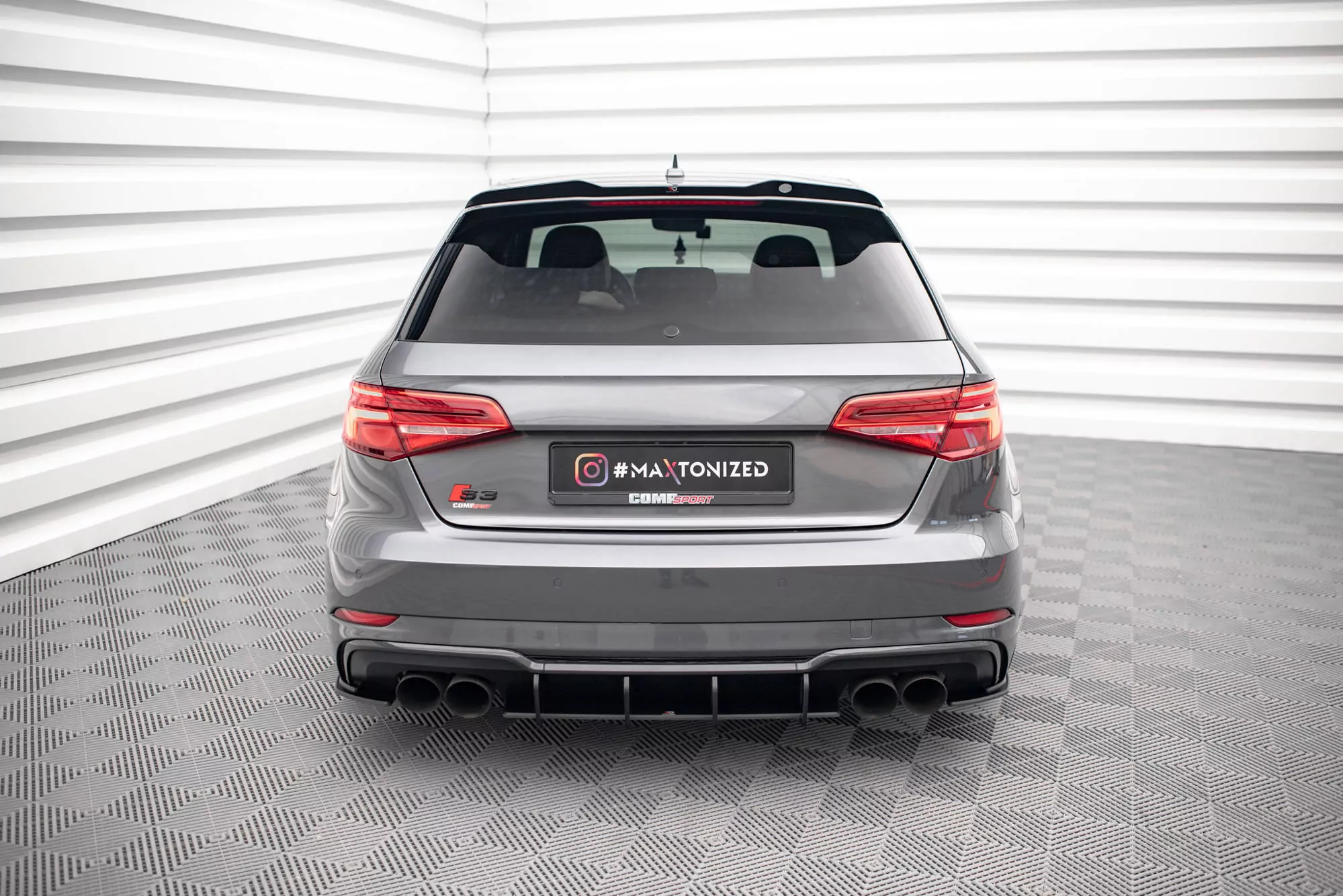 Street Pro Heck Ansatz Flaps Diffusor Für Audi S3 Sportback 8V Facelift