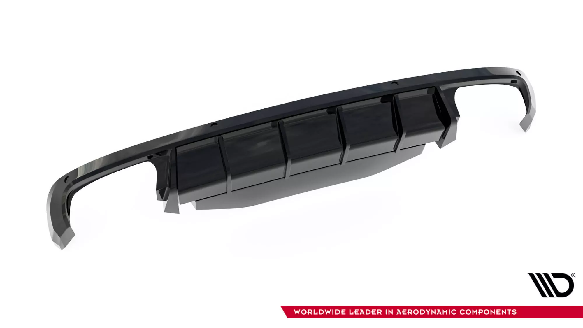 Diffusor Heck Ansatz V.2 Für Skoda Superb Liftback / Combi Mk3 Schwarz Hochglanz
