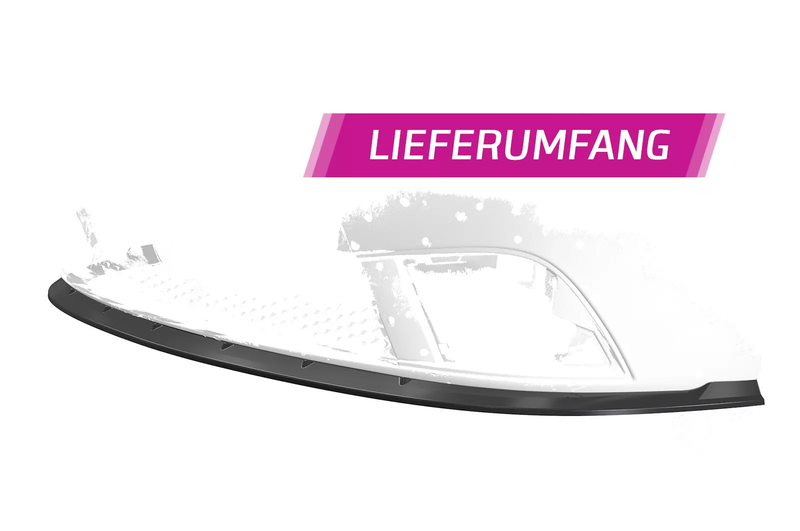 Cup-Spoilerlippe mit ABE für Seat Ibiza III (Typ 6L) CSL405-M Carbon Look (matt)