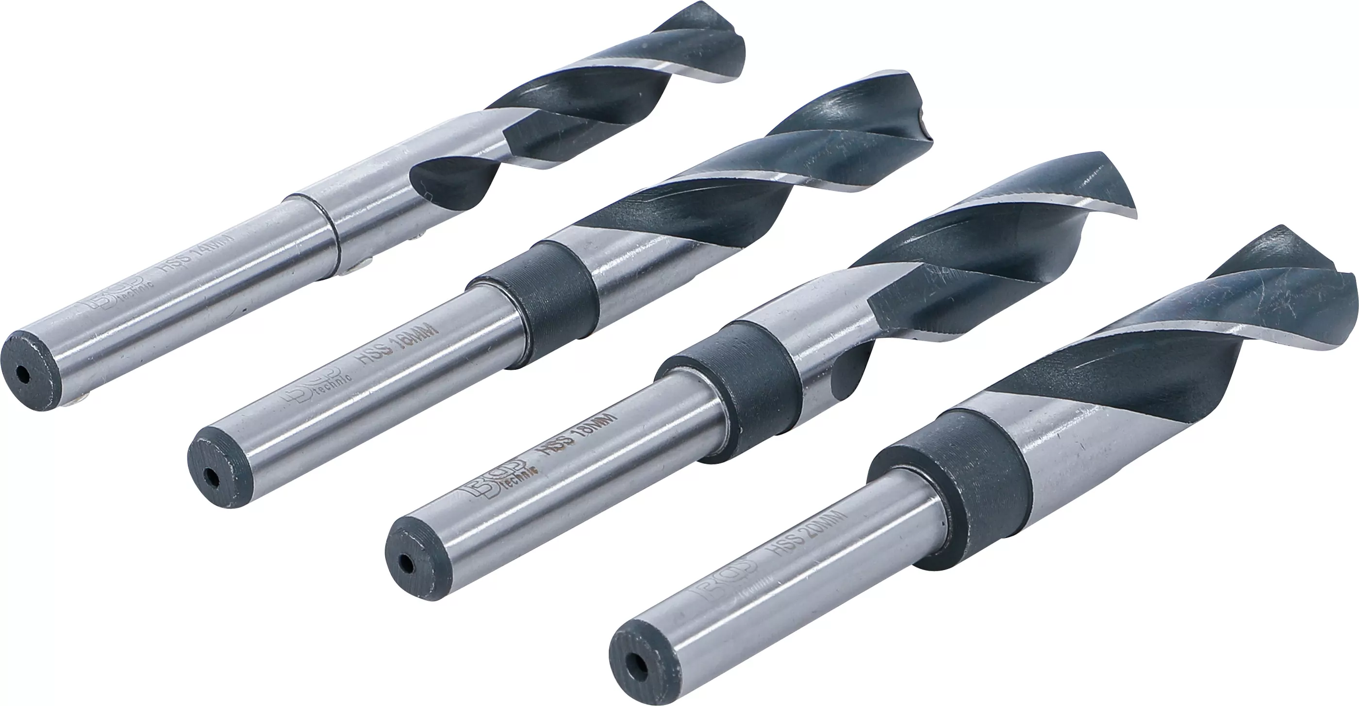 HSS-Bohrer-Satz | 14 - 16 - 18 - 20 mm | 4-tlg.