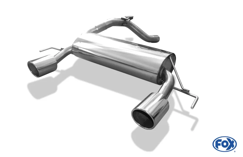 Opel Corsa D GSI  Endschalldämpfer quer Ausgang rechts/links - 1x100 Typ 16 rechts/links