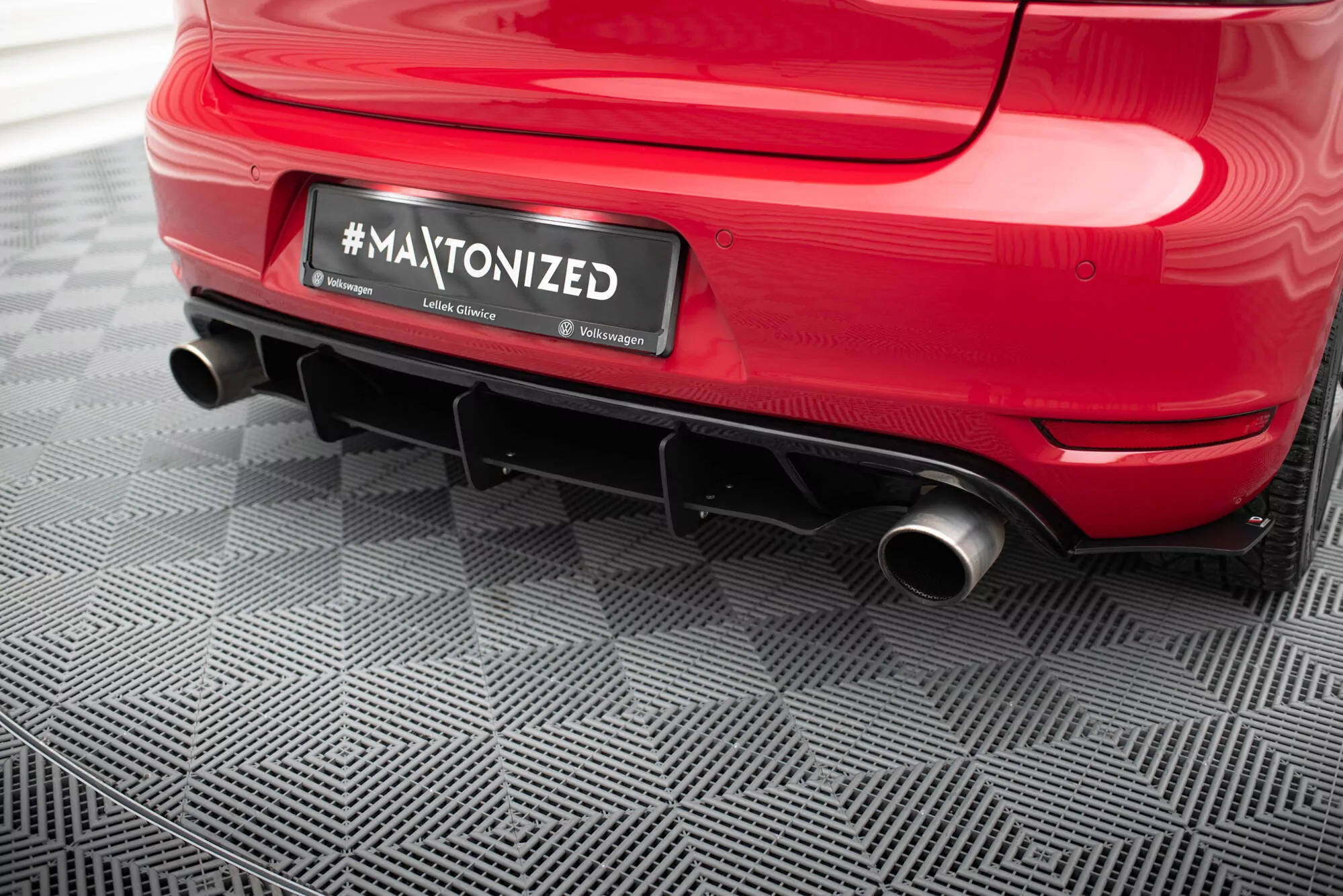 VW GOLF 6 GTI / 35TH Diffusor Heck Ansatz Passend Für Heckschürze Passend Für & Heck Ansatz Flaps Diffusor Passend Für