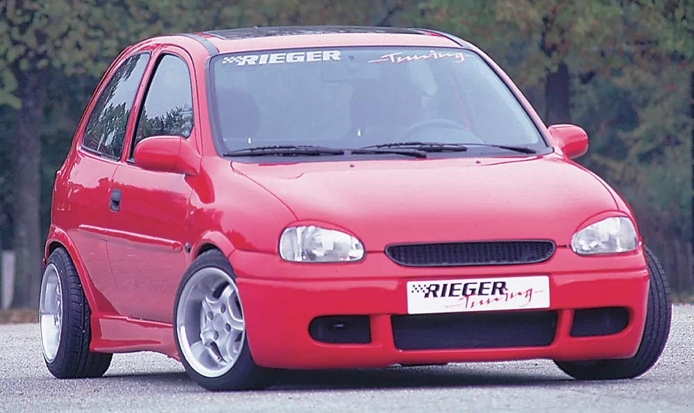 Rieger Seitenschweller für Opel Corsa B - 3-tür. 11.96- (ab Modell 97) carbon optik