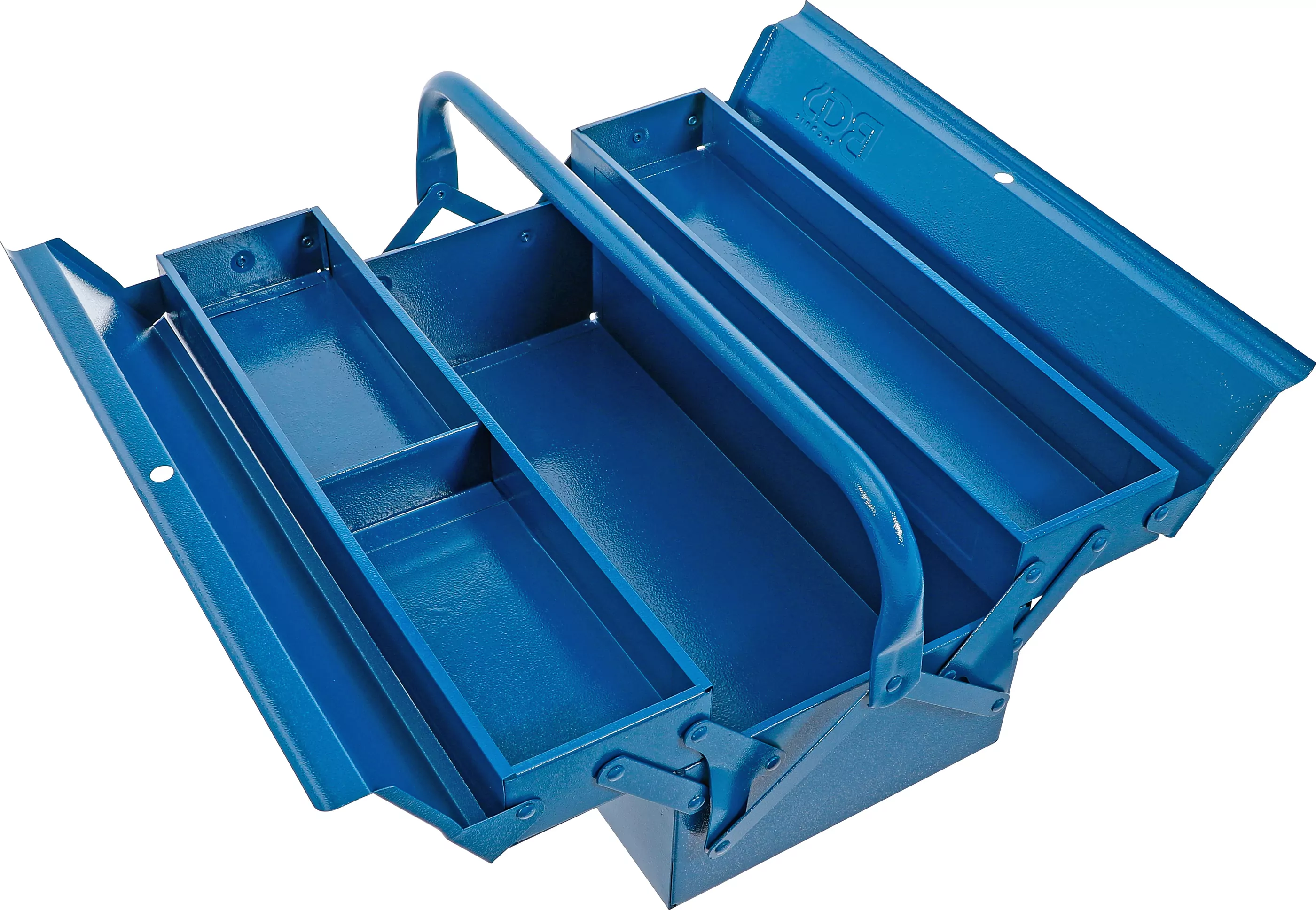 Metall-Werkzeugkasten | leer | 420 x 200 x 150 mm | 3 Fächer