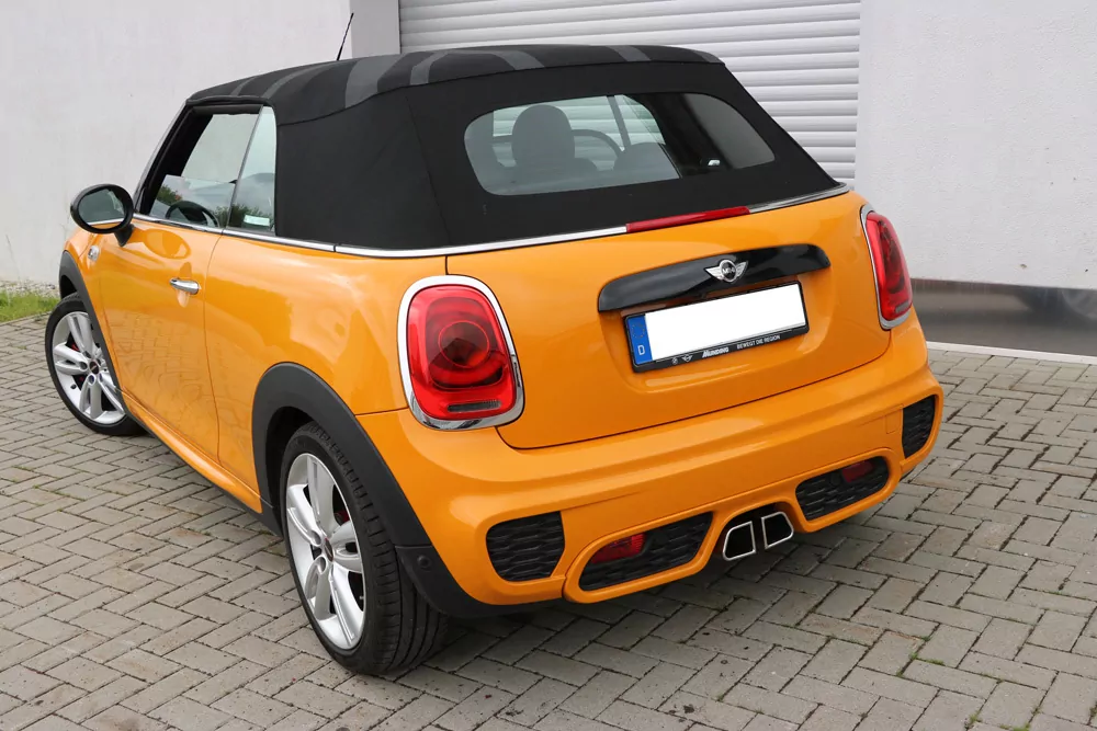 Mini Cooper S - F56 & F57  Endschalldämpfer Ausgang mittig - 2x95x78 Typ 68