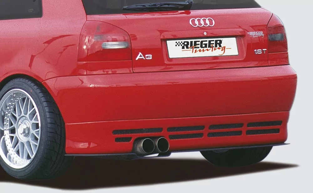 Rieger Heckansatz für Audi A3 (8L) - 5-tür.  ( nicht Quattro ) carbon optik