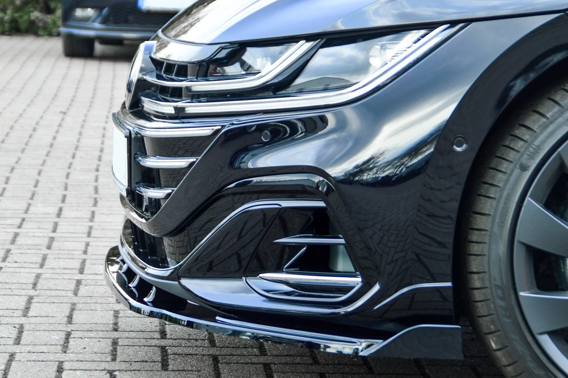 Cup Frontspoilerlippe mit Wing für VW Arteon R-Line inkl-Shooting Break