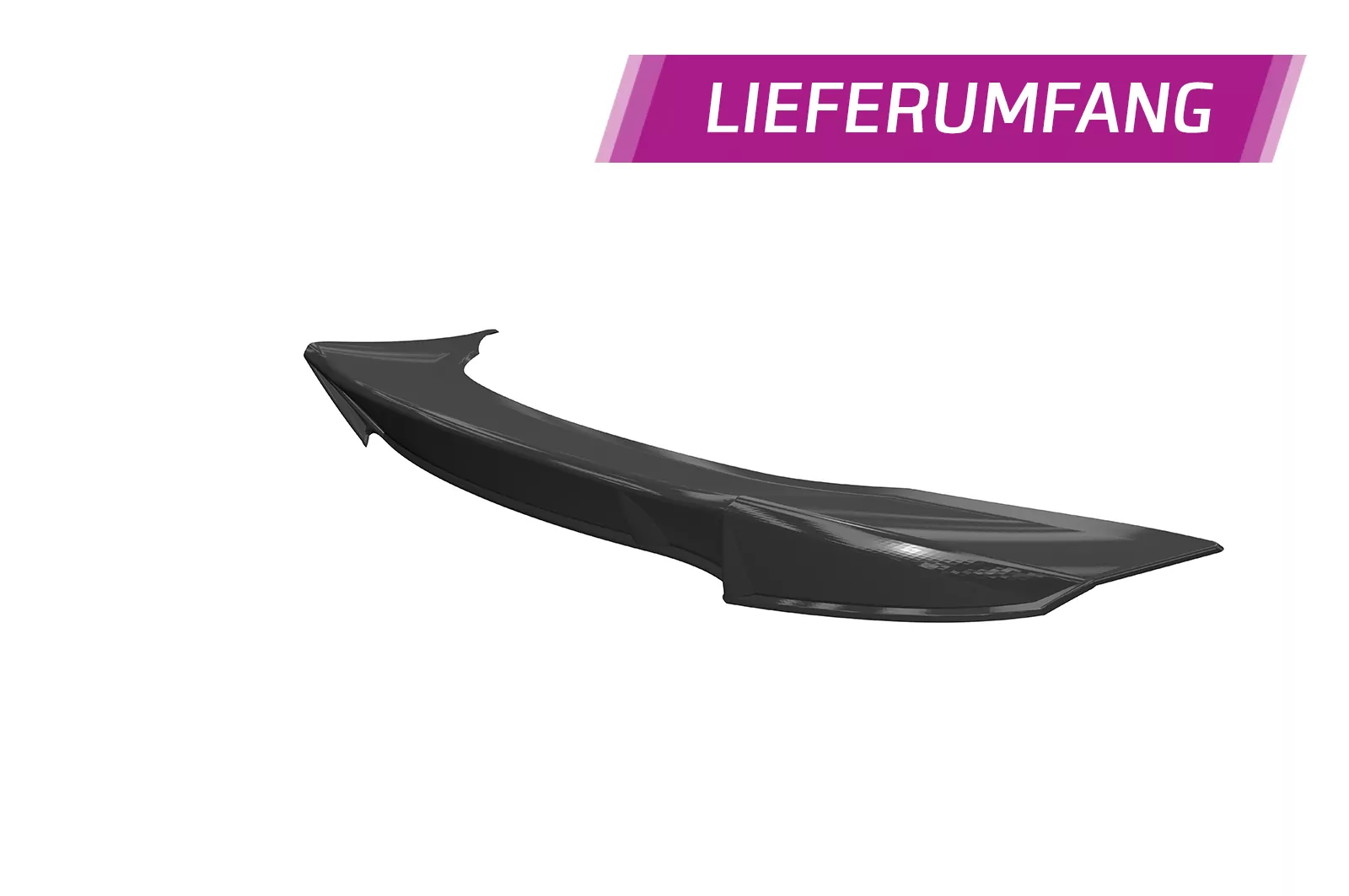 Heckflügel mit ABE für Mercedes Benz E-Klasse (A238) Cabrio HF977 Schwarz Strukturiert