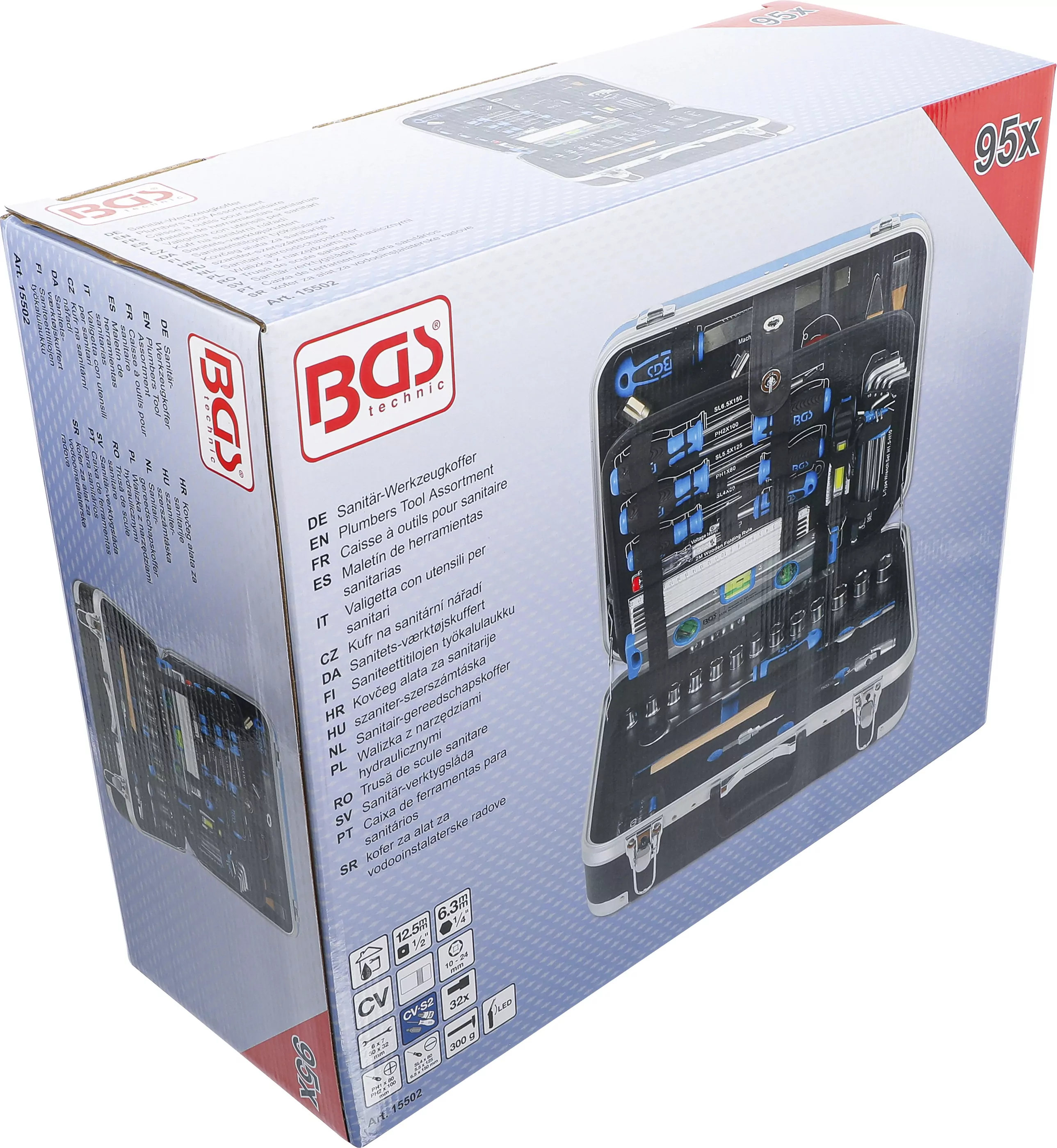 Sanitär-Werkzeugkoffer | 95-tlg.