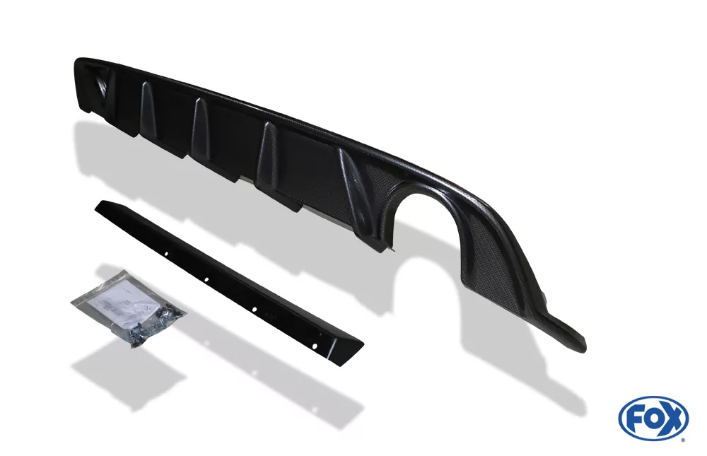 VW Golf VII Facelift starre Hinterachse - Einsatz carbon  Endschalldämpfer rechts/links - 1x100 Typ 16 rechts/links inkl. Heckeinsatz Carbon-Look