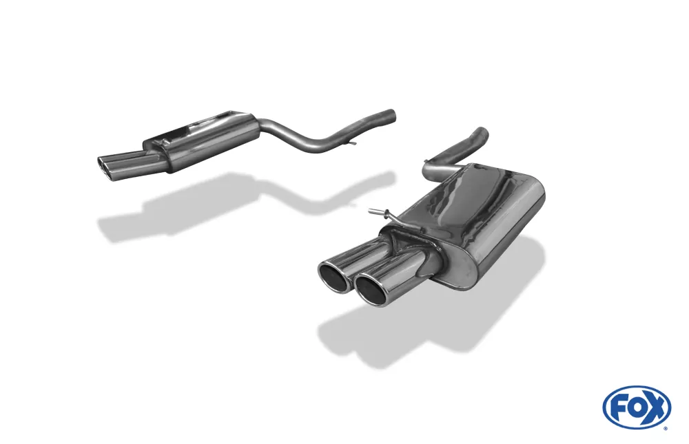 Audi A4 Typ B7 quattro Endschalldämpfer rechts/links Ø63,5mm - 2x88x74 Typ 32  rechts/links
