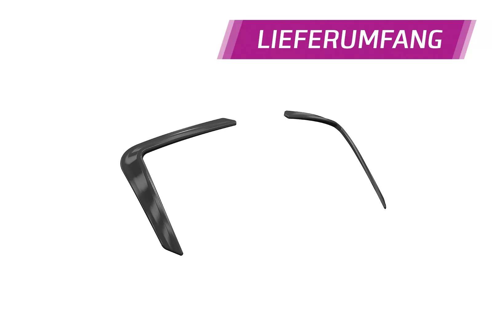 Airintakes für Mini F55 / F56 / F57 AI033 Schwarz Strukturiert