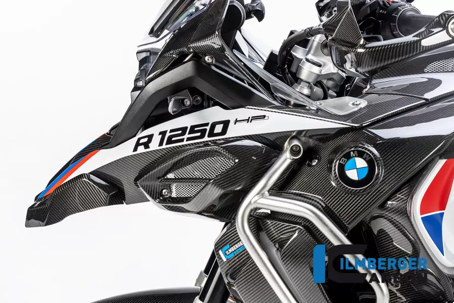 Schnabel vorne / oberer Kotflügel links Carbon für BMW R 1250 GS Adventure ab 2019