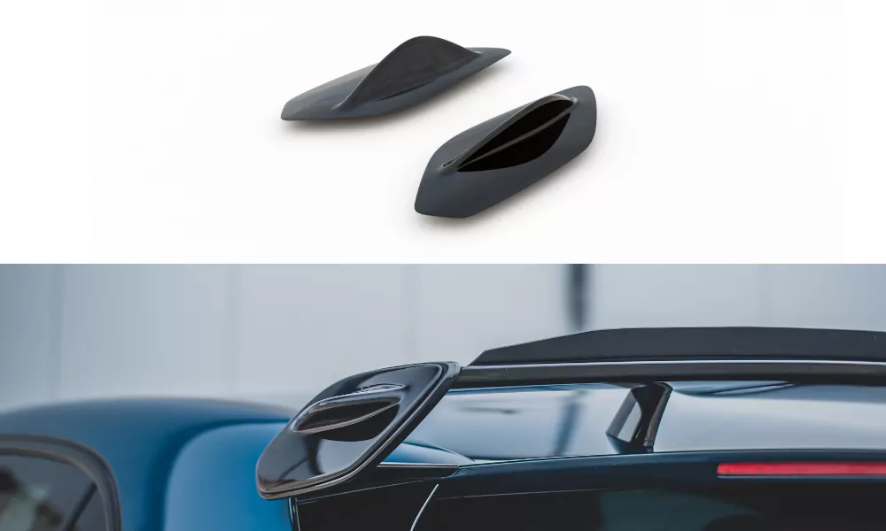Spoiler Seitenerweiterungen Passend Für Mercedes A35 AMG W177 Schwarz Hochglanz Schwarz Hochglanz