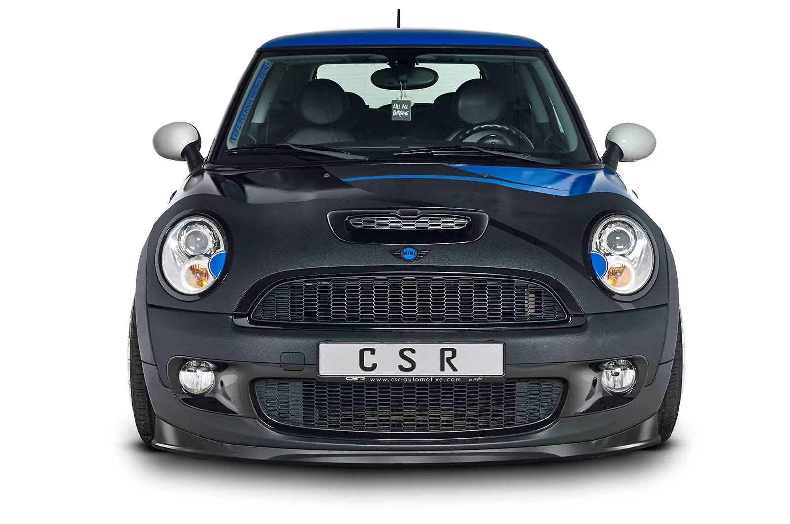 Cup-Spoilerlippe mit ABE für Mini Cooper S R56 CSL512 Schwarz Strukturiert