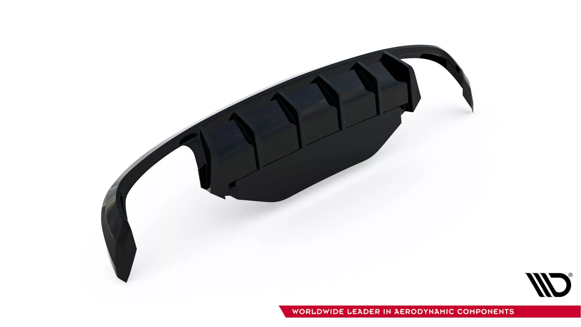 Diffusor Heck Ansatz V.2 Für Skoda Superb Liftback / Combi Mk3 Schwarz Hochglanz