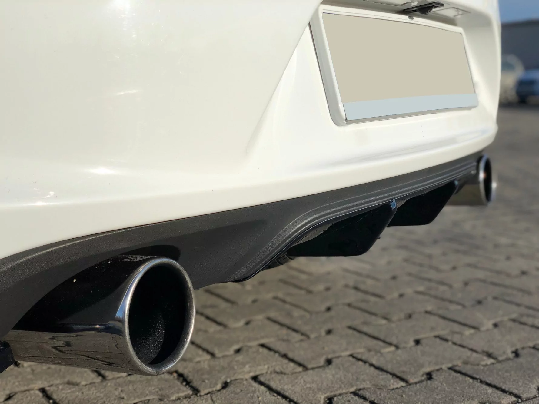 Diffusor Heck Ansatz Passend Für Passend Für OPEL ASTRA K OPC-LINE Schwarz Hochglanz Schwarz Hochglanz