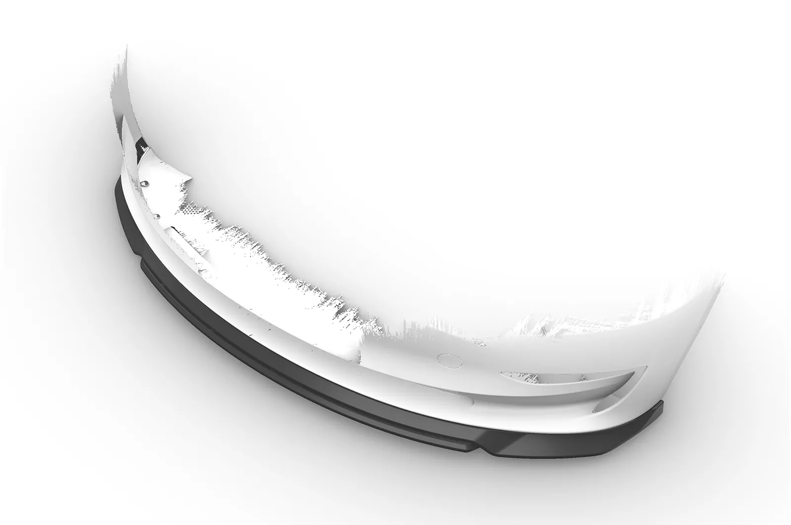 Cup-Spoilerlippe mit ABE für Tesla Model 3 CSL702 Schwarz Strukturiert