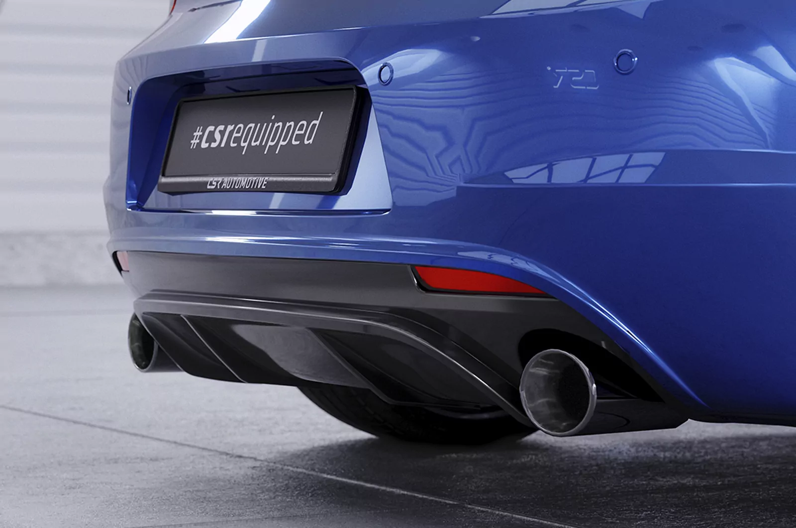 Heckansatz für VW Scirocco 3 R HA247 Strukturiert (schwarz matt)