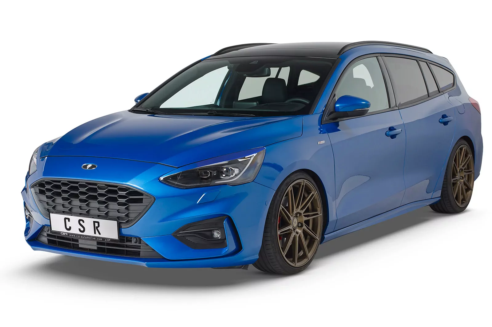 Scheinwerferblenden Glossy für Ford Focus MK4 Glossy (schwarz hochglanz)